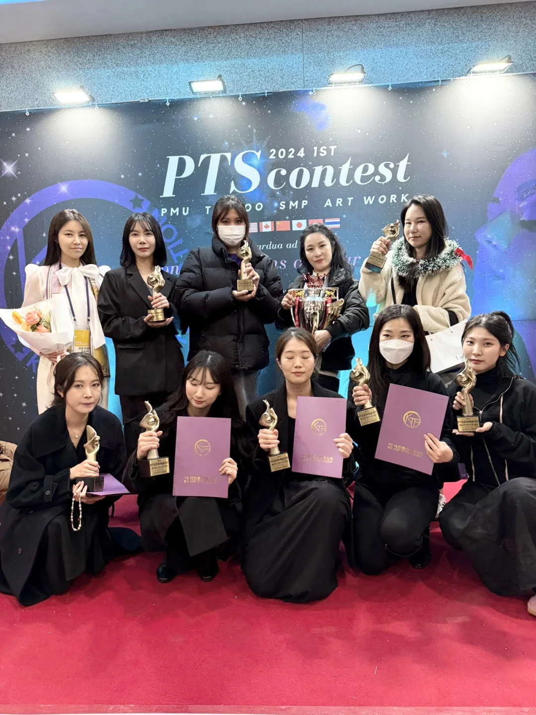 PTS 문화예술대전 태브로우 수강생 단체사진